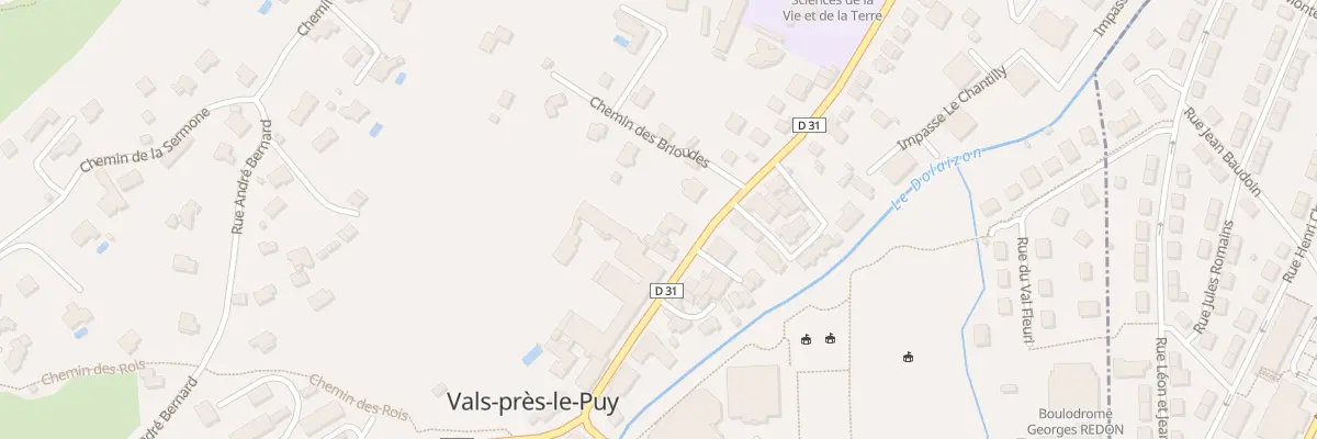 Plan du 92 Av de Vals à Vals-près-le-Puy