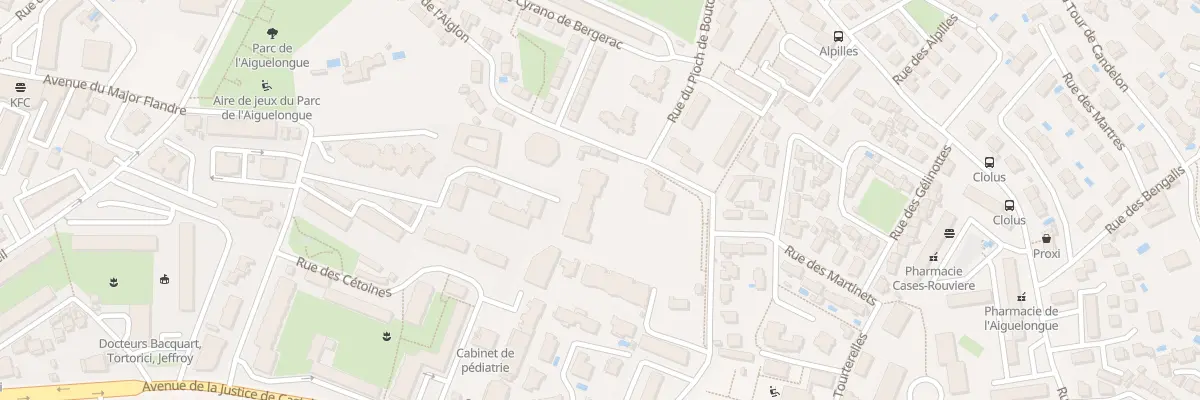 Plan du 1 Rue de l’Aiglon à Montpellier