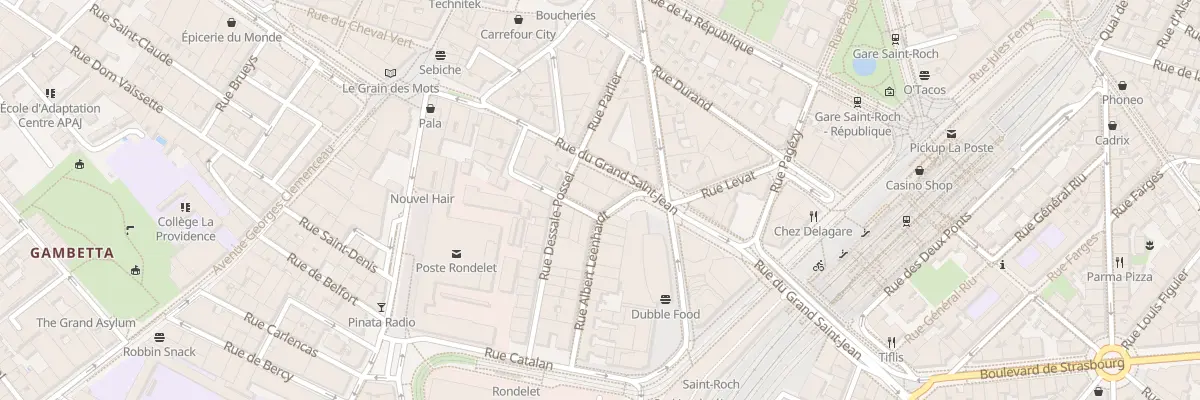Plan du 13 Rue Général Lafon à Montpellier