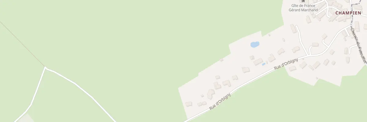Plan du 20 Rue d’Orbigny à Pontaubert