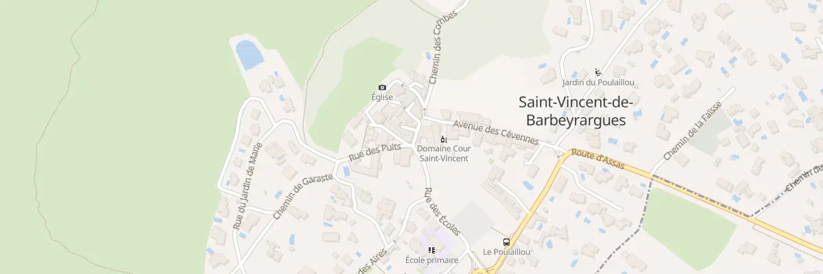 Plan du 7 Rue de la Calade à Saint-Vincent-de-Barbeyrargues