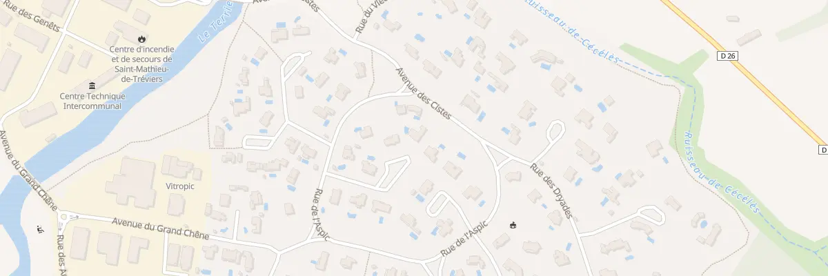 Plan du 10 Plan des Pins à Saint-Mathieu-de-Tréviers