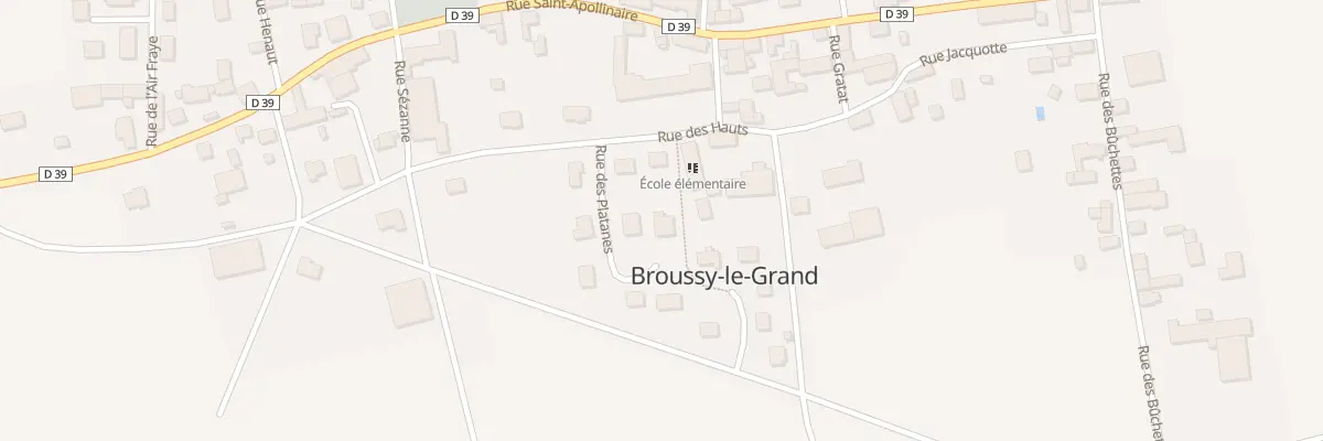 Plan du 12 Rue des Platanes à Broussy-le-Grand