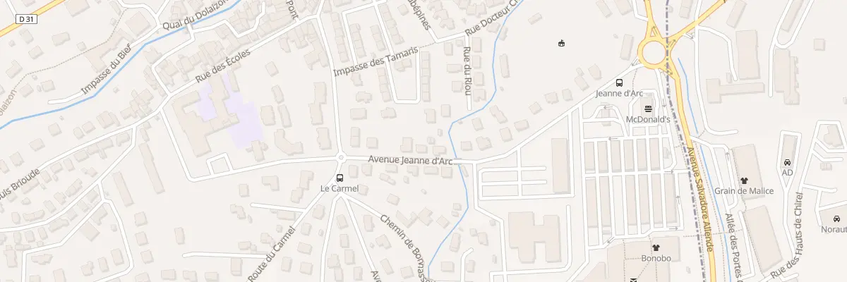 Plan du 7 Av Jeanne d’Arc à Vals-près-le-Puy