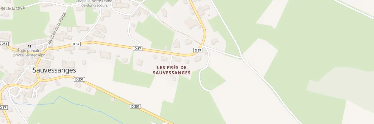 Plan du 5521 Les Pres de Sauvessanges à Sauvessanges