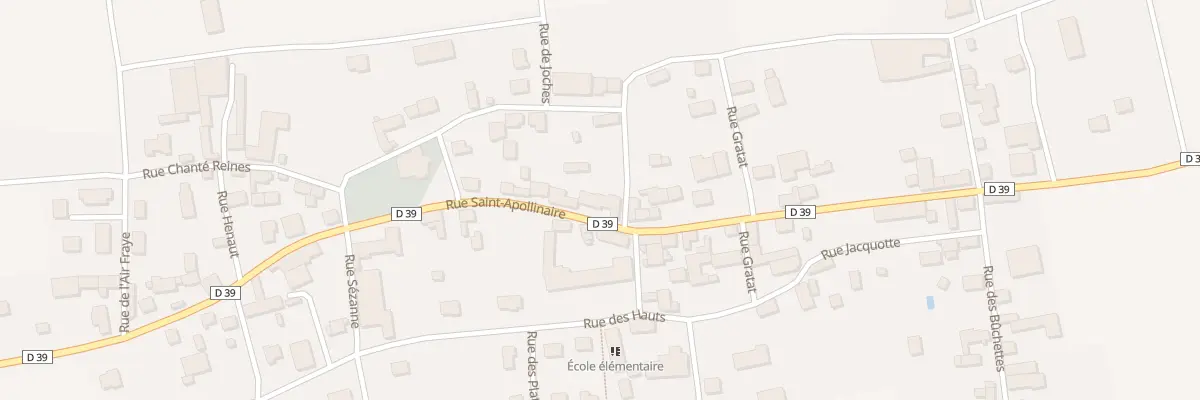 Plan du 20 Rue Saint Apollinaire à Broussy-le-Grand