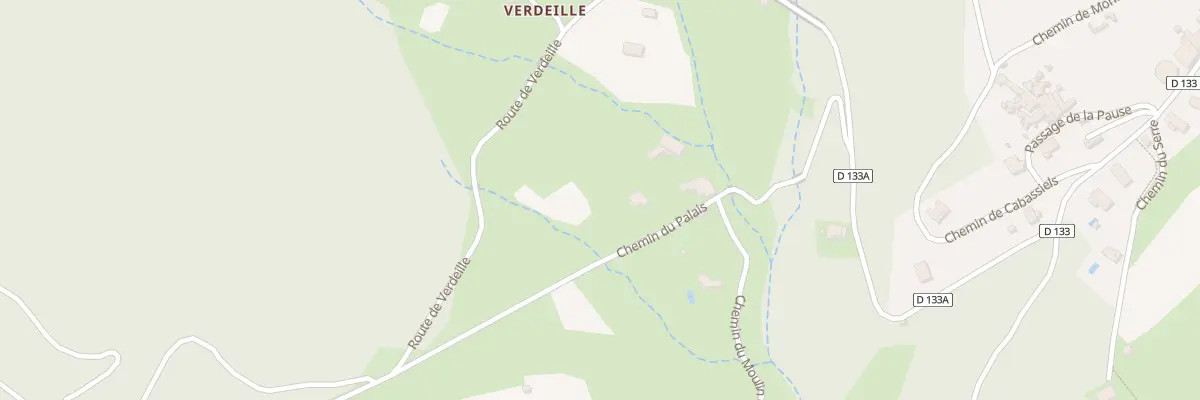 Plan du 211 Che du Palais à Monoblet