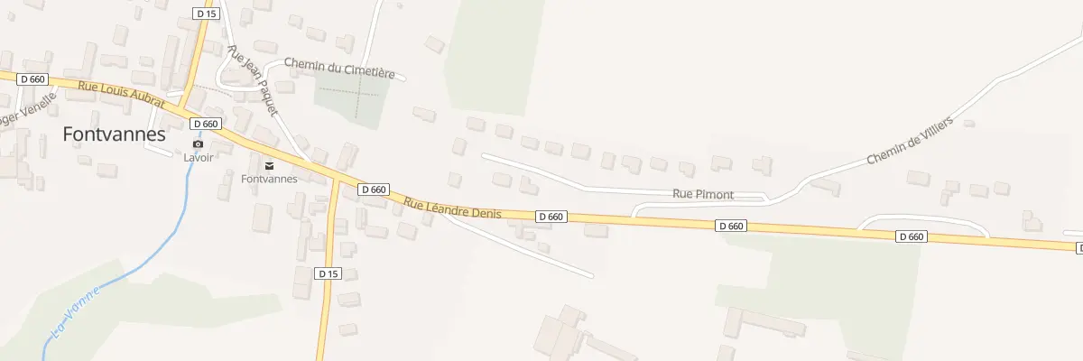 Plan du 1 Rue Pimont à Fontvannes