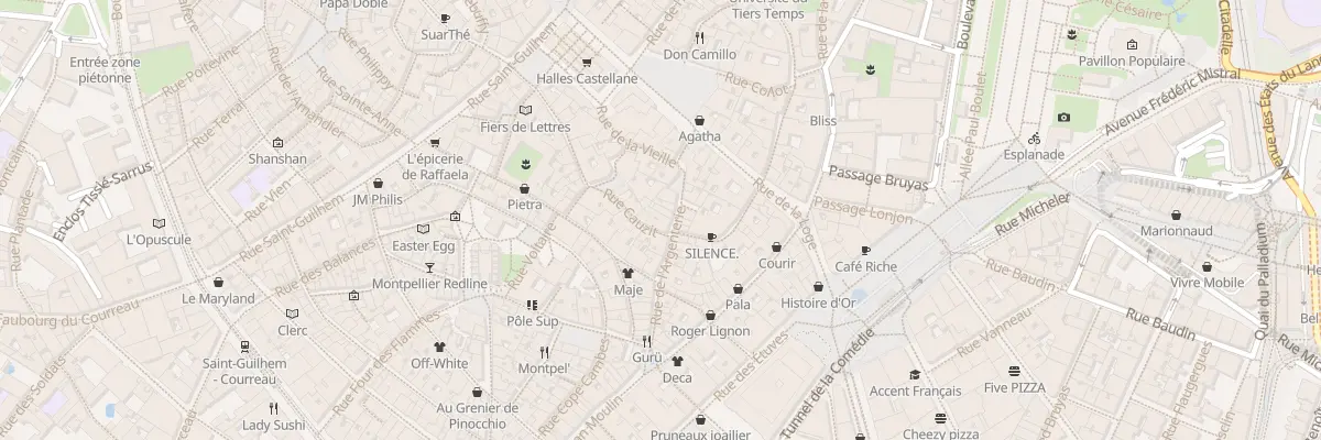 Plan du 18 Rue de l’Argenterie à Montpellier