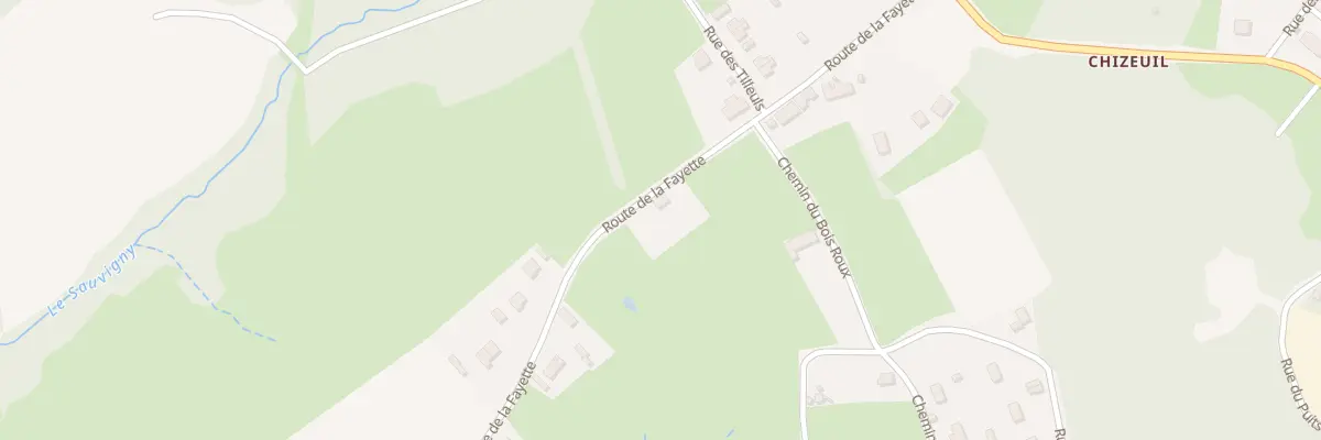 Plan du 9 Rte de la Fayette à Chalmoux