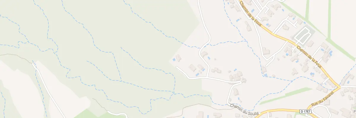 Plan du 412 Che du Soulié à Lauret