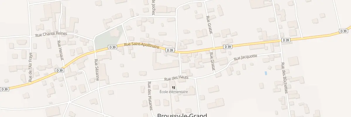 Plan du 9 Rue Saint Apollinaire à Broussy-le-Grand