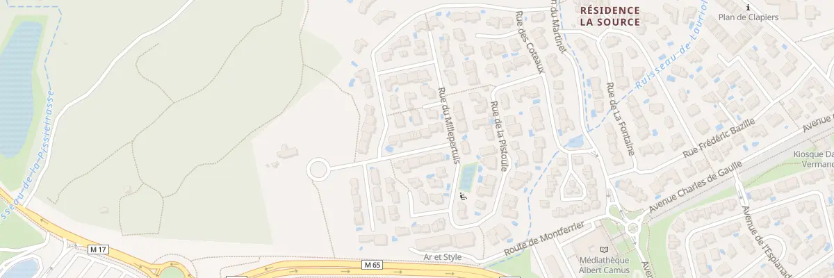 Plan du 6 Rue du Compagnon Blanc à Clapiers