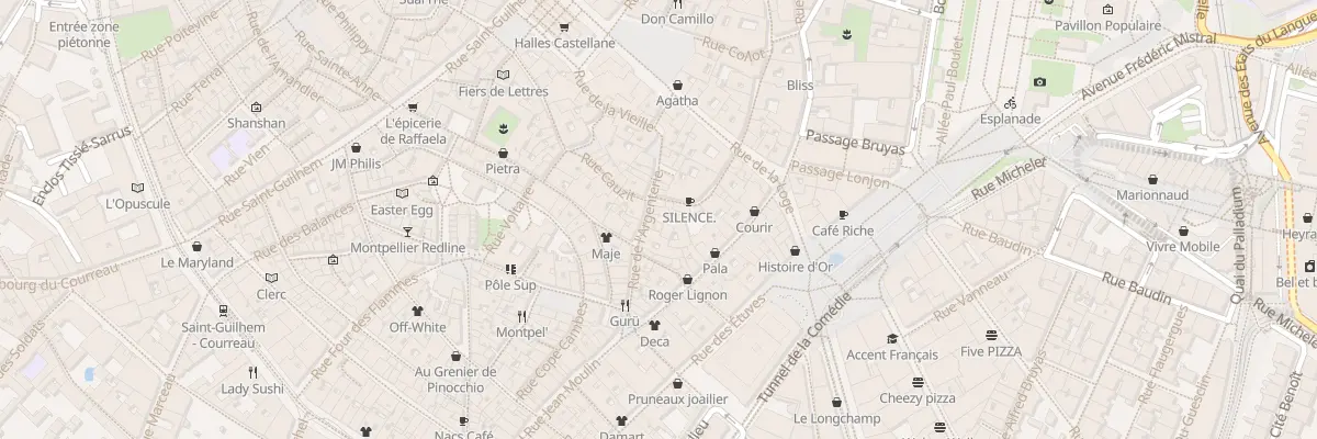 Plan du 19B Rue de l’Argenterie à Montpellier