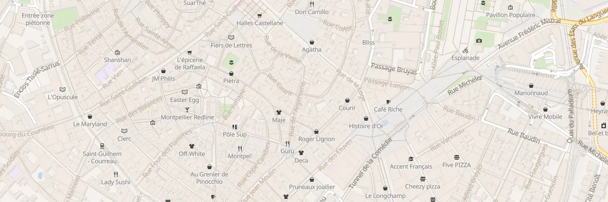 Plan du 19 Rue de l’Argenterie à Montpellier
