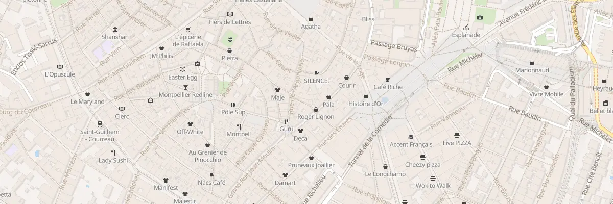 Plan du 3 Rue de la Charrue à Montpellier