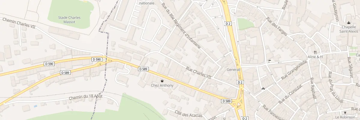 Plan du 28 Rue Charles VII au Puy-en-Velay