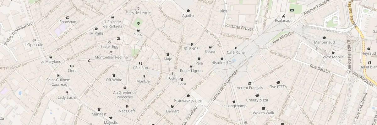 Plan du 5 Rue de la Charrue à Montpellier
