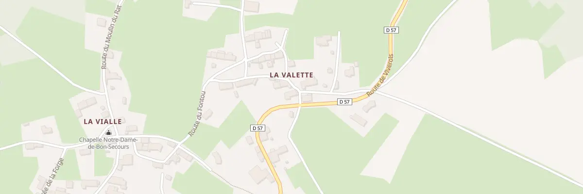 Plan du 5074 La Valette à Sauvessanges