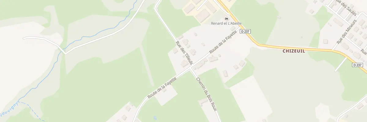 Plan du 2 Rte de la Fayette à Chalmoux