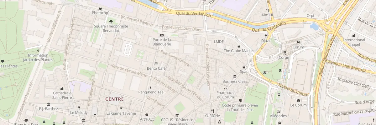 Plan du 16 Rue Sainte Ursule à Montpellier
