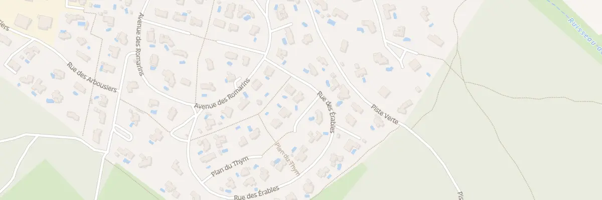 Plan du 21 Rue des Erables à Saint-Mathieu-de-Tréviers