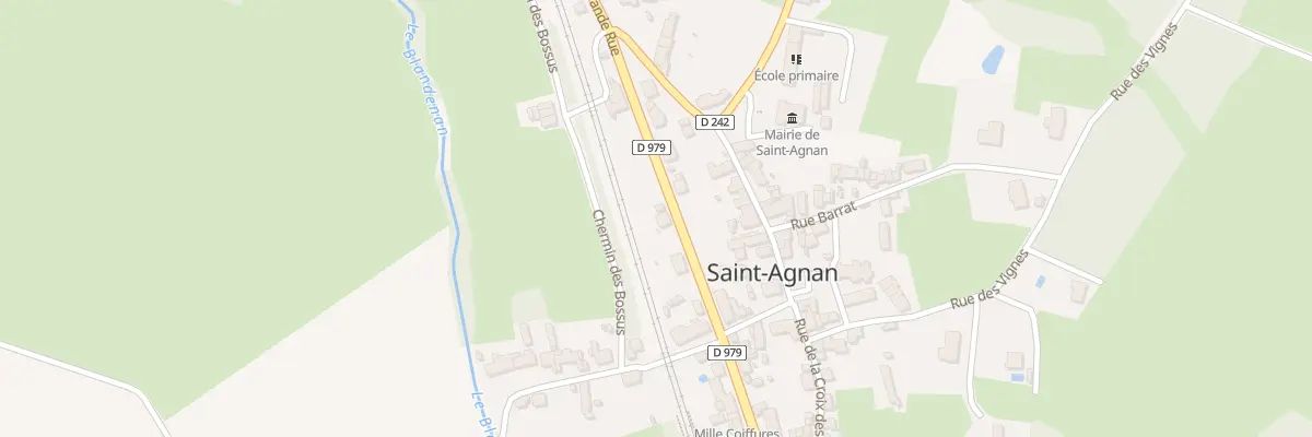 Plan du 9 Grande Rue à Saint-Agnan