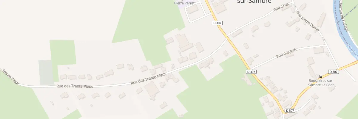 Plan du 10 Rue des Trente Pied à Boussières-sur-Sambre