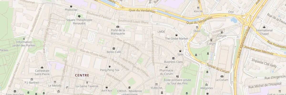 Plan du 12 Rue Sainte Ursule à Montpellier