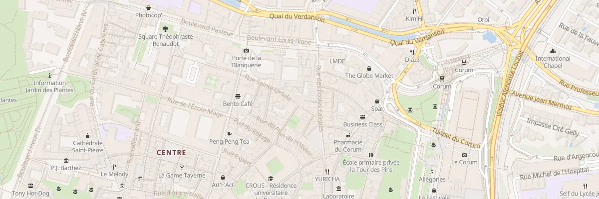 Plan du 8 Rue Sainte Ursule à Montpellier