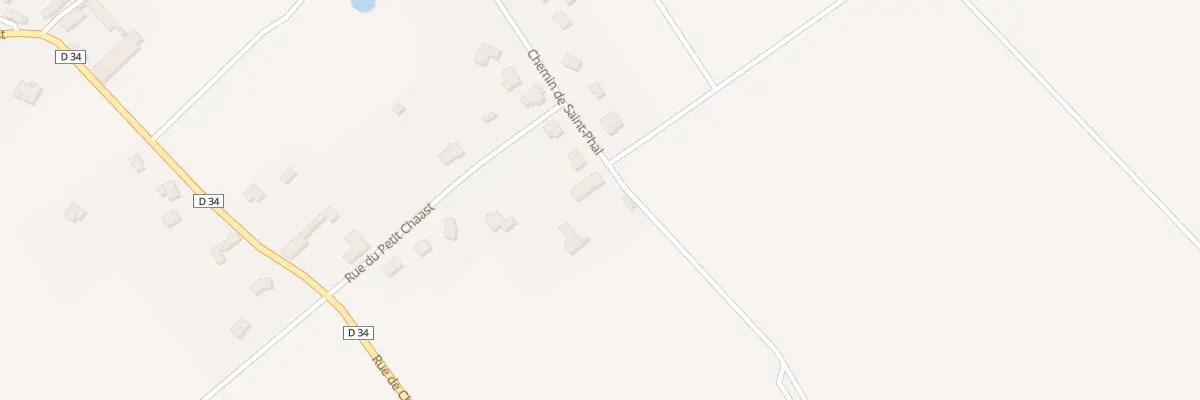 Plan du 1 Che de Saint Phal à Bucey-en-Othe