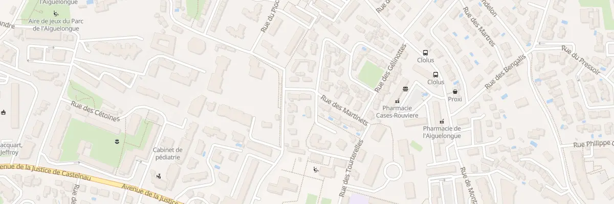 Plan du 4 Rue des Martinets à Montpellier