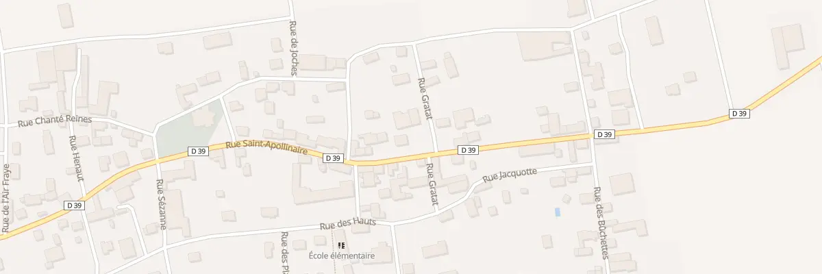 Plan du 14 Rue Saint Apollinaire à Broussy-le-Grand