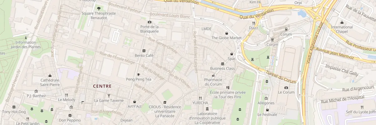 Plan du 5 Rue Sainte Ursule à Montpellier