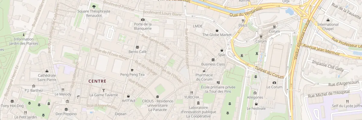 Plan du 3 Rue Sainte Ursule à Montpellier