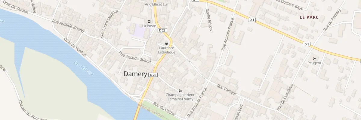 Plan du 8 Rue Pasteur à Damery