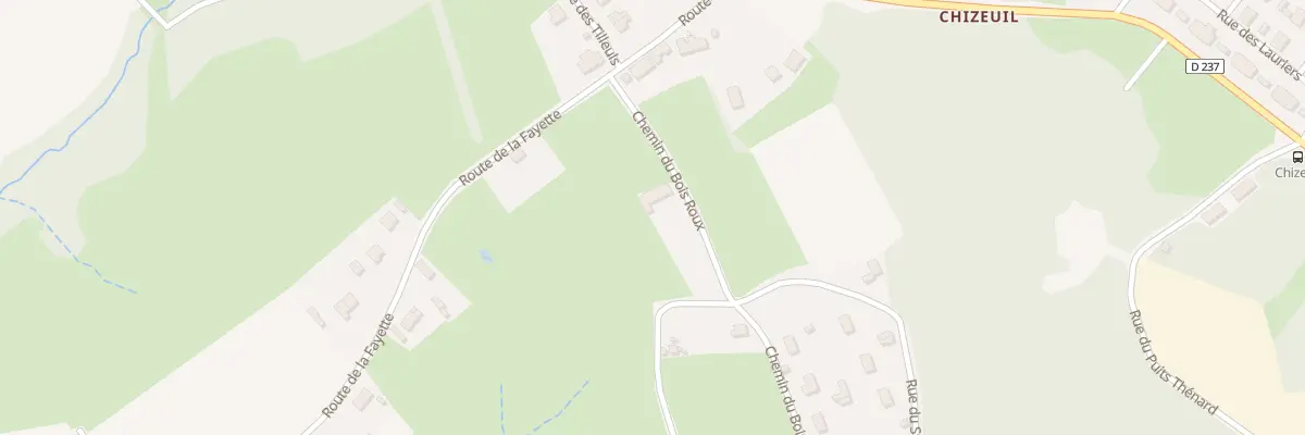 Plan du 2 Che du Bois Roux à Chalmoux