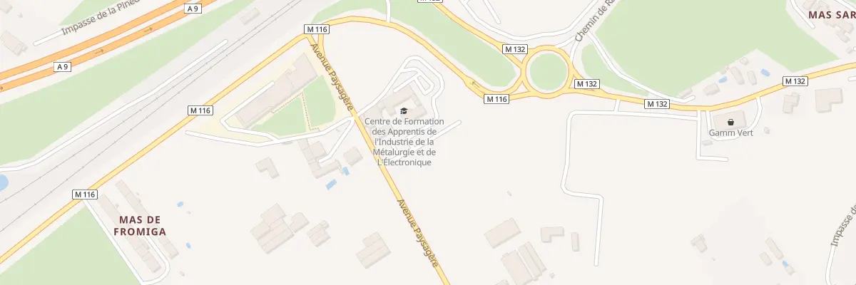 Plan du 476 Av Paysagere à Lattes