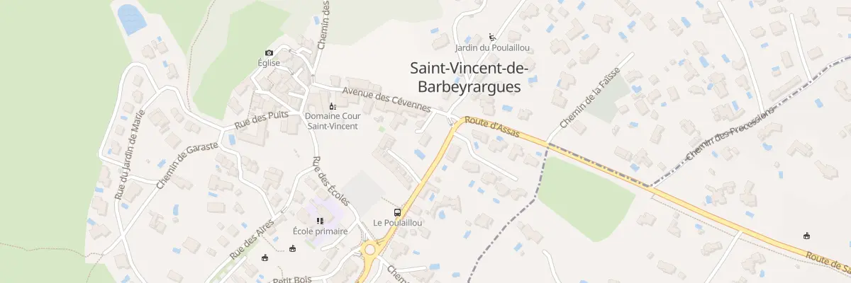 Plan du 110T Av des Cévennes à Saint-Vincent-de-Barbeyrargues