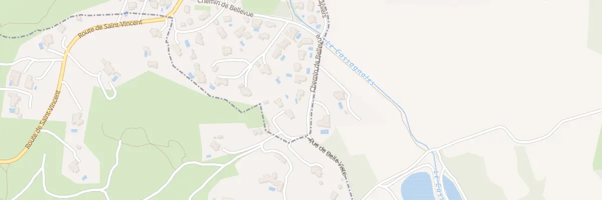 Plan du 314 Rue de Belle Vue à Saint-Vincent-de-Barbeyrargues