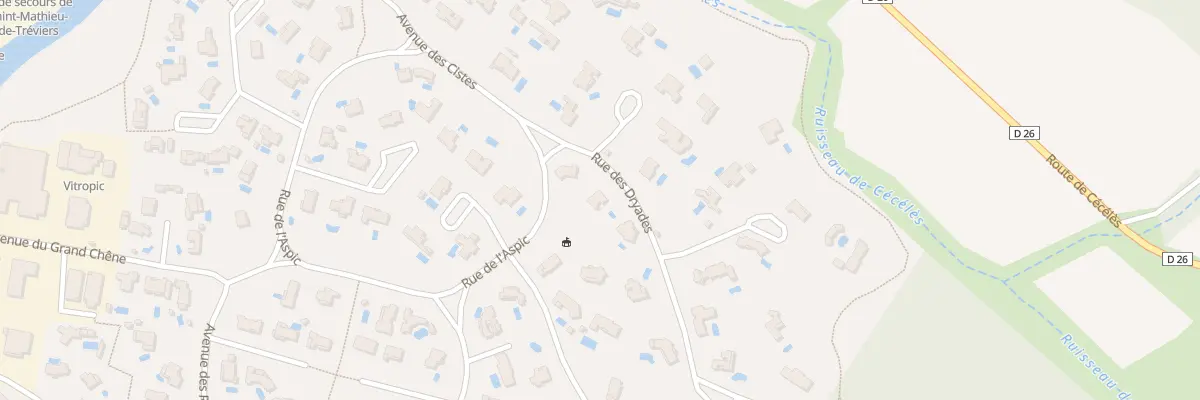 Plan du 18 Av des Cistes à Saint-Mathieu-de-Tréviers