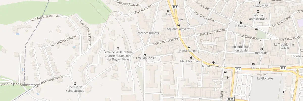 Plan du 1 Rue Latour Maubourg au Puy-en-Velay