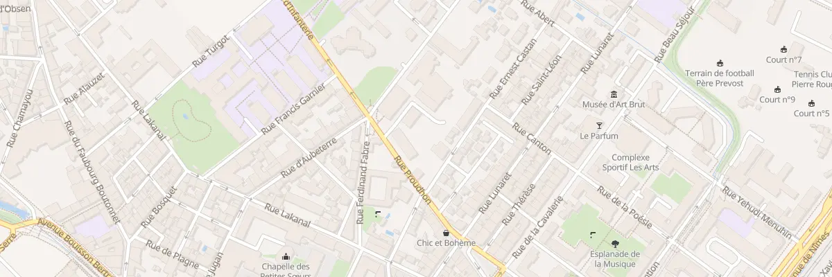 Plan du 38B Rue Proudhon à Montpellier