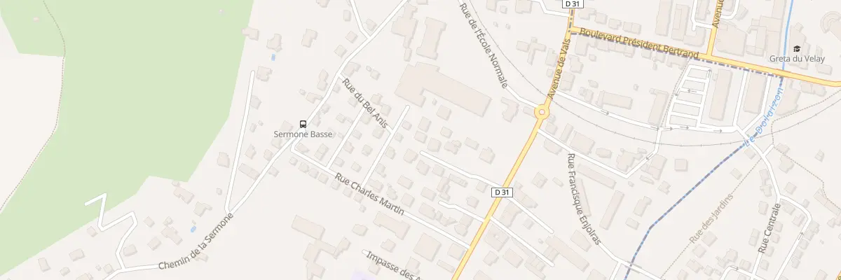 Plan du 56 Av de Vals à Vals-près-le-Puy