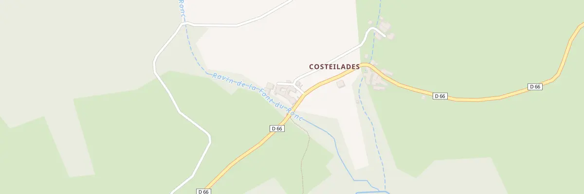 Plan du 5277 Costelades à Pourcharesses