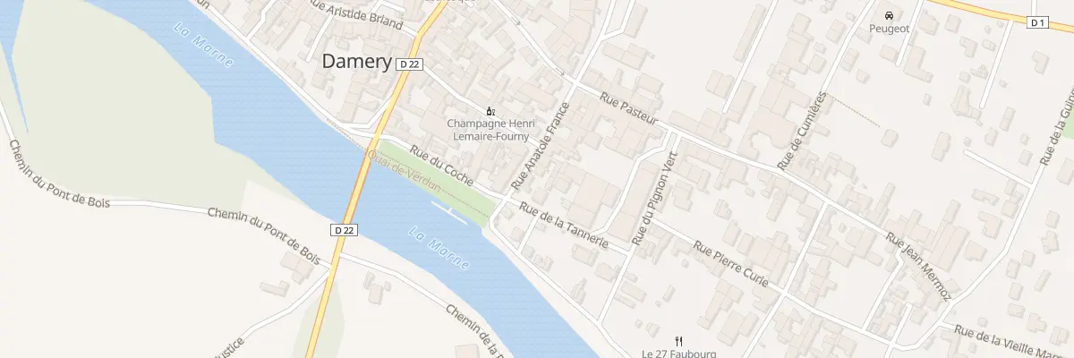 Plan du 4 Rue Anatole France à Damery