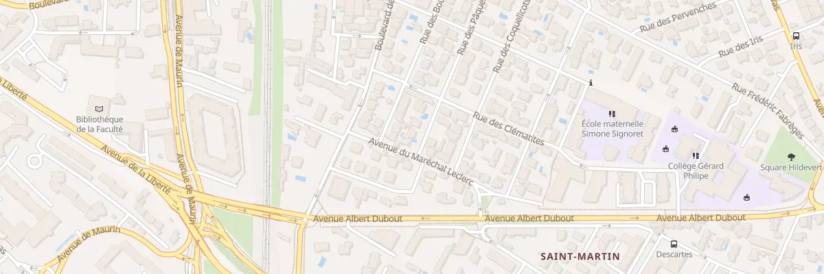 Plan du 30 Rue des Pâquerettes à Montpellier