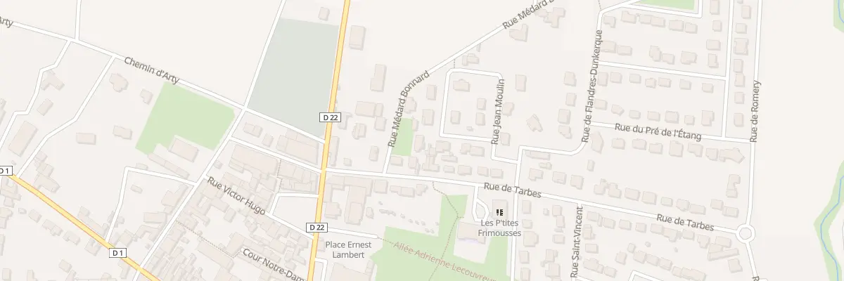 Plan du 9 Rue Jean Moulin à Damery