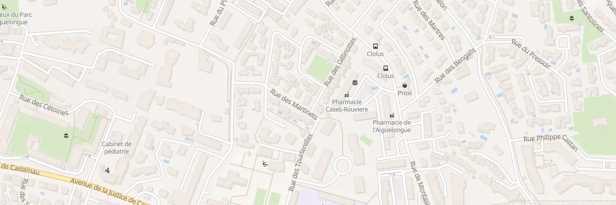 Plan du 11 Rue des Martinets à Montpellier