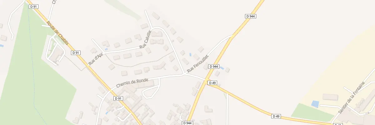 Plan du 1 Rue Calville à Nitry
